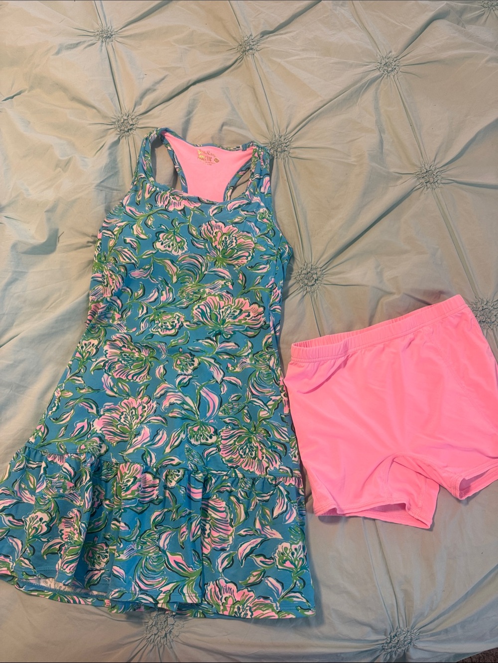 Lilly Pullitzer Luxletix XS Racerback Dress with Pink Shorts